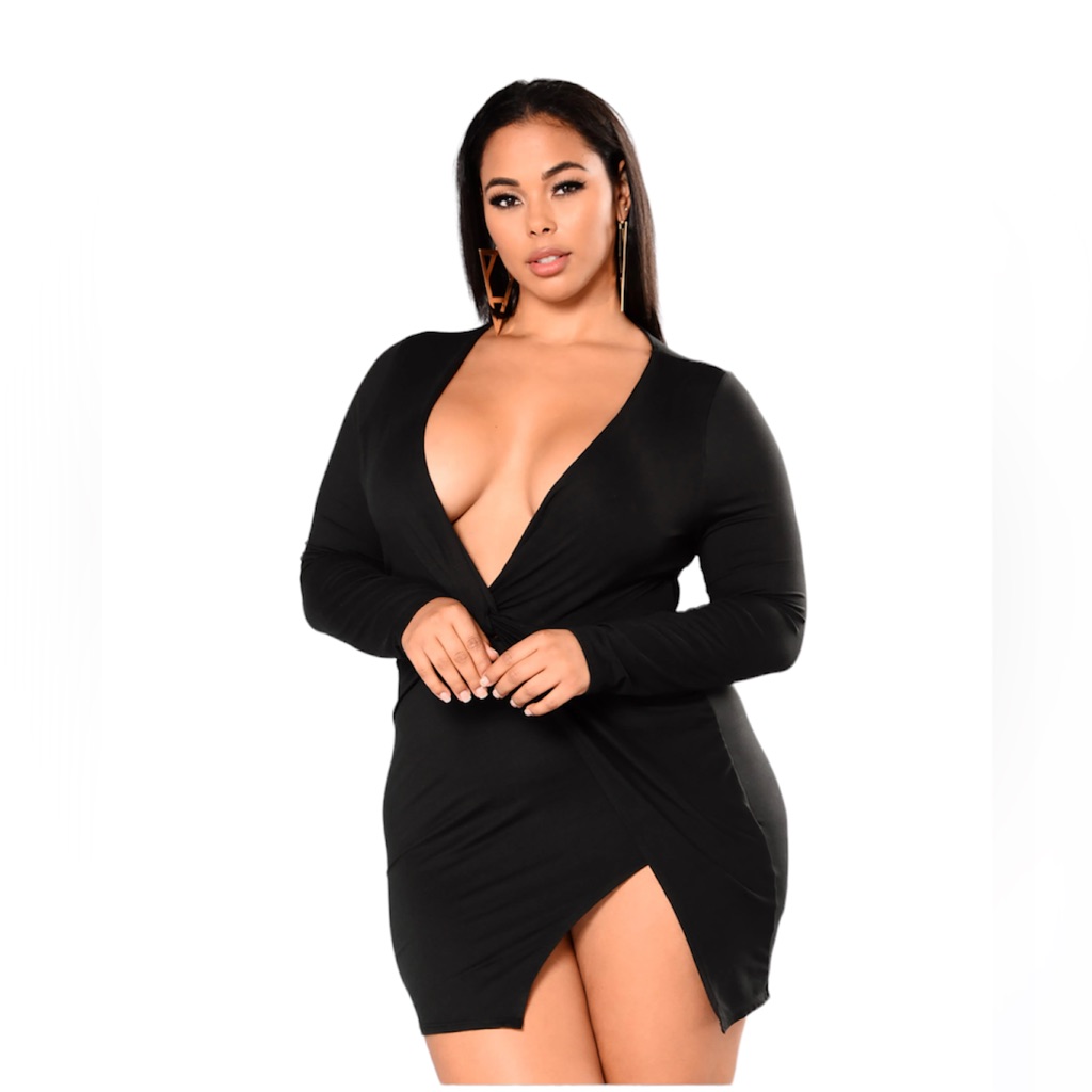 Fashionnova Sugar Frenzy Dres Black Size 3x